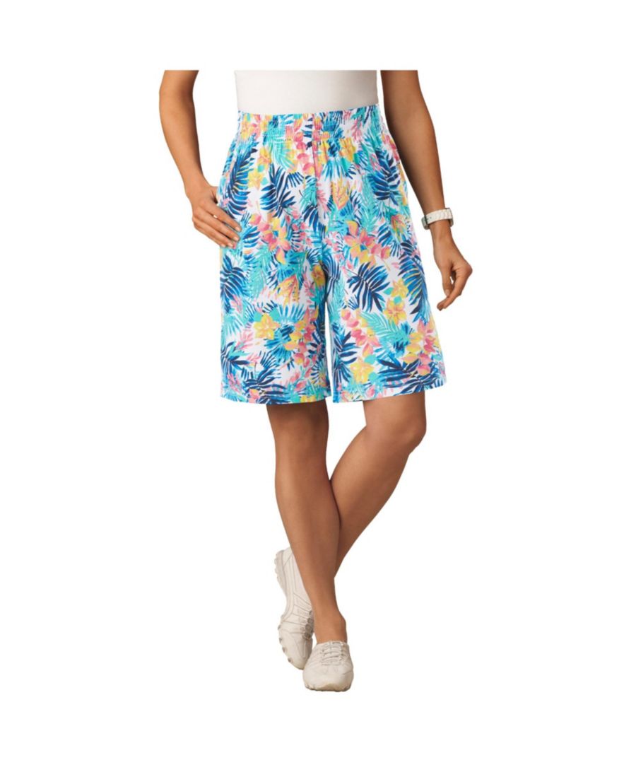 Трикотажные шорты больших размеров с эластичным поясом Woman Within, White multi tropicana
Трикотажные шорты больших размеров с эластичным поясом Woman Within, White multi tropicana