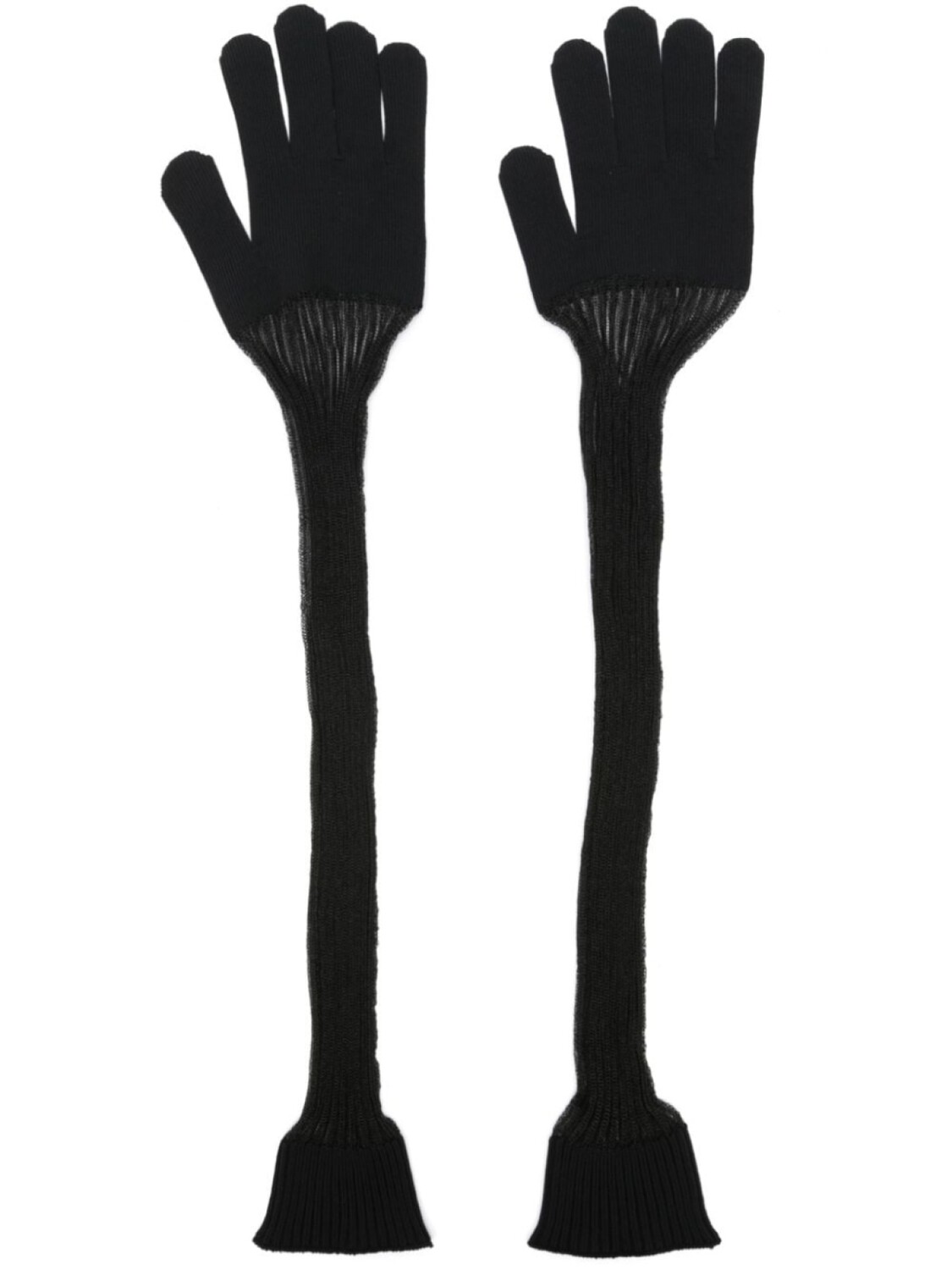 CFCL полупрозрачные перчатки в рубчик, черный
CFCL полупрозрачные перчатки в рубчик, черный