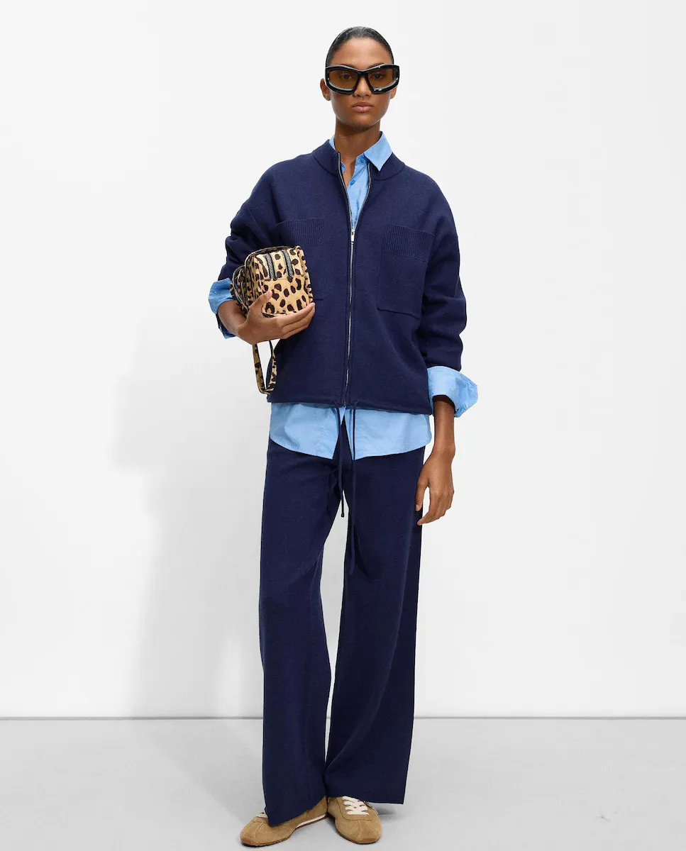 Женские брюки прямого кроя из гладкой вязки Parfois, синий
Женские брюки прямого кроя из гладкой вязки Parfois, синий