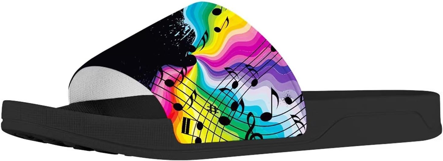 Сланцы с принтом американского флага и лапы собаки Forchrinse для женщин и мужчин, легкие летние пляжные спортивные шлепки, Rainbow Music Note
Сланцы с принтом американского флага и лапы собаки Forchrinse для женщин и мужчин, легкие летние пляжные спортивные шлепки, Rainbow Music Note