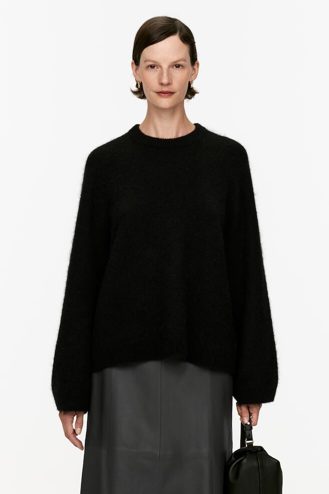 Свитер из альпаки и шерсти Arket, черный
Свитер из альпаки и шерсти Arket, черный