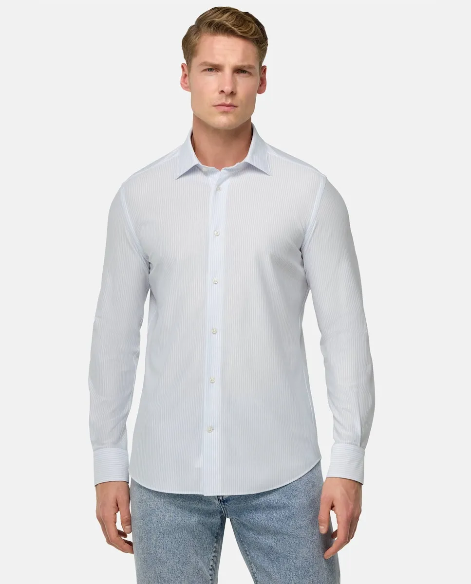 Мужская рубашка в полоску, обычная Boggi Milano, голубой
Мужская рубашка в полоску, обычная Boggi Milano, голубой