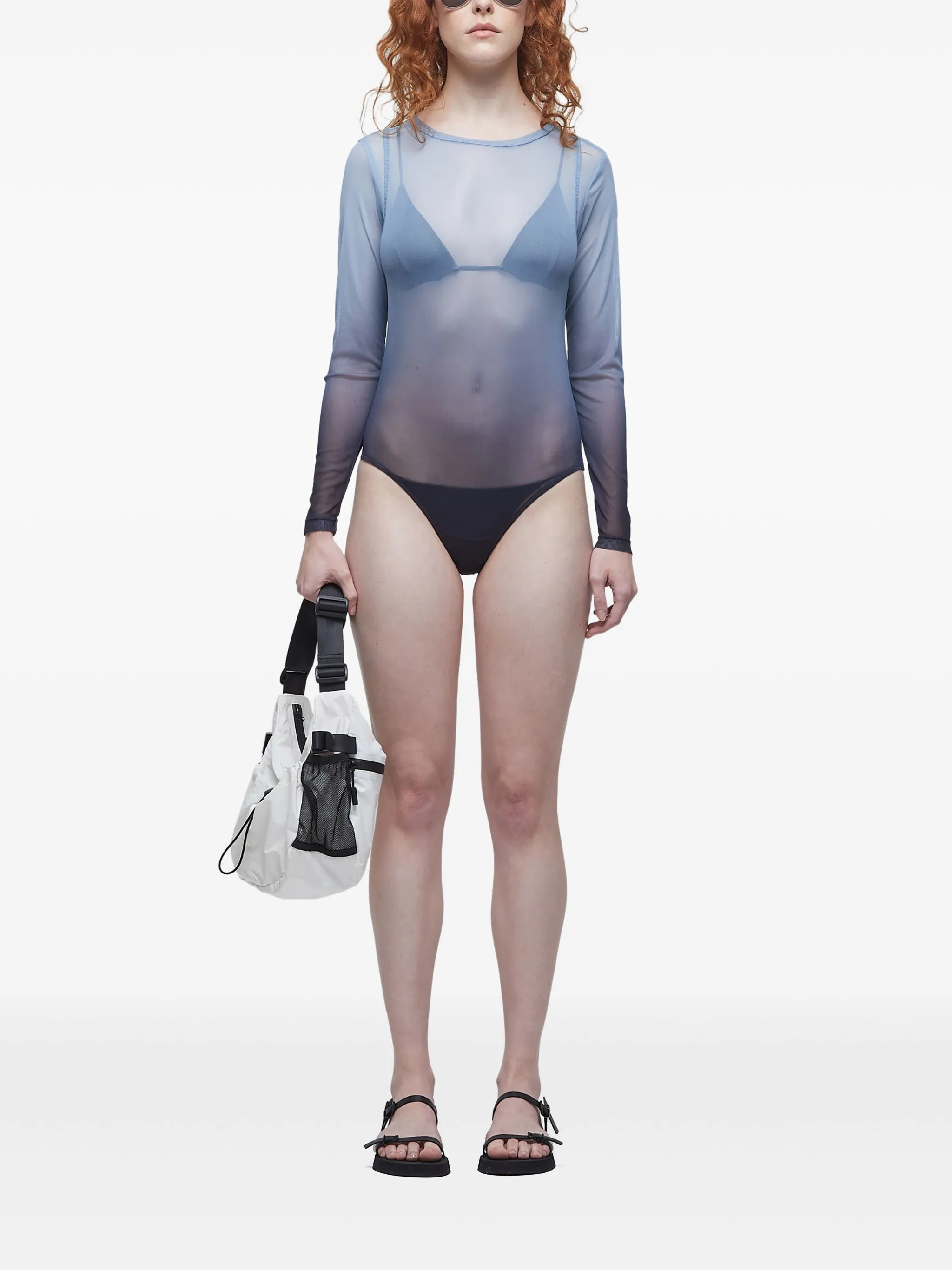 Боди с длинными рукавами и эффектом деграде Osklen, синий
Боди с длинными рукавами и эффектом деграде Osklen, синий