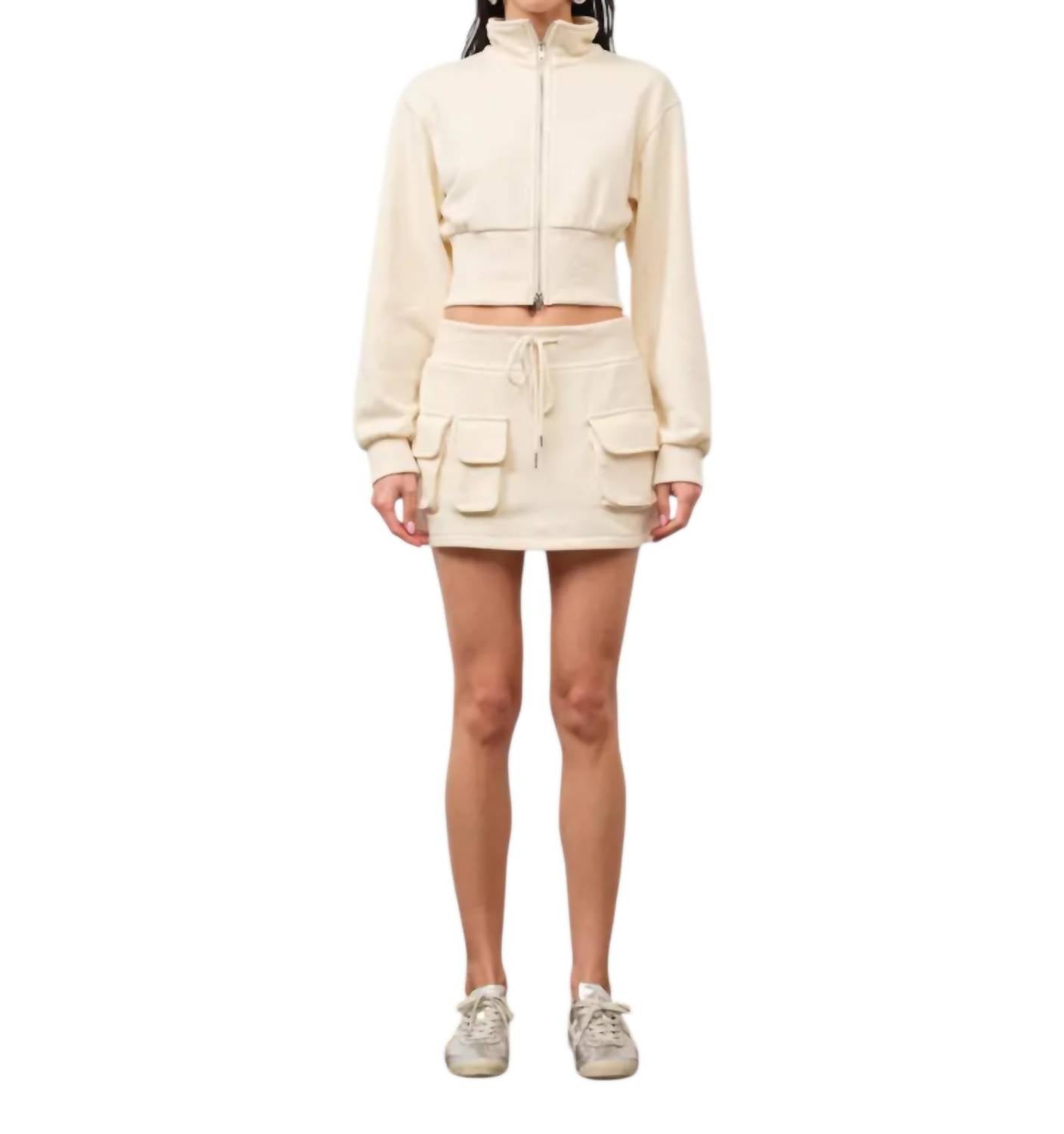 Мини-юбка Alicia Cargo цвета слоновой кости Loucia
Мини-юбка Alicia Cargo цвета слоновой кости Loucia