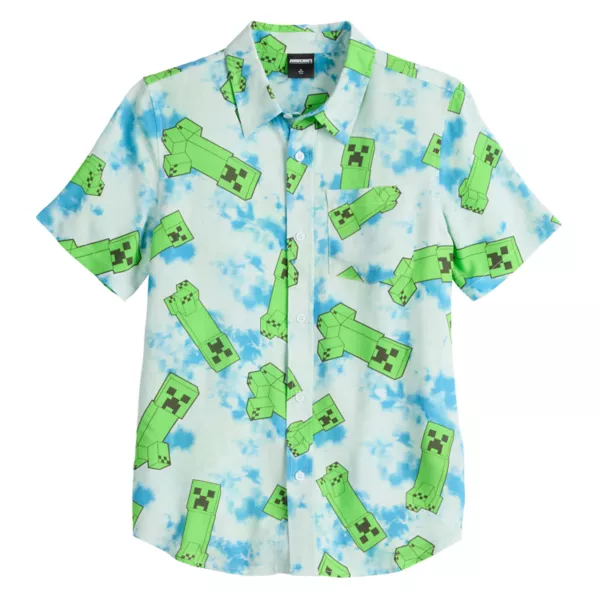 Футболка с коротким рукавом и принтом для мальчиков 8-20 лет Minecraft, синий
Футболка с коротким рукавом и принтом для мальчиков 8-20 лет Minecraft, синий