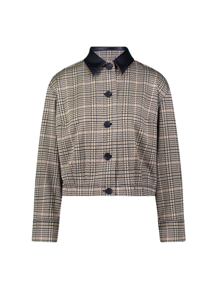 Zero Клетчатый пиджак с планкой на пуговицах, бежево-черного цвета
Zero Клетчатый пиджак с планкой на пуговицах, бежево-черного цвета