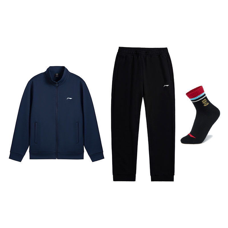 Li Ning Casual Sportswear Men's Li-Ning, night navigation синий top+черный pants (includes socks)
Li Ning Casual Sportswear Men's Li-Ning, night navigation синий top+черный pants (includes socks)