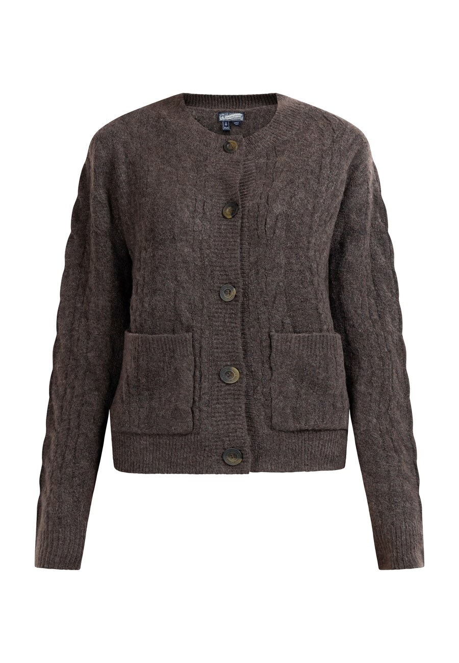 Вязаный кардиган DreiMaster Vintage, темно-коричневый
Вязаный кардиган DreiMaster Vintage, темно-коричневый