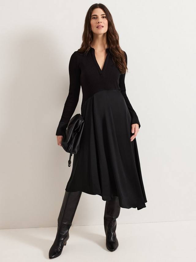 Атласное платье валерии Phase Eight, черный 
Атласное платье валерии Phase Eight, черный