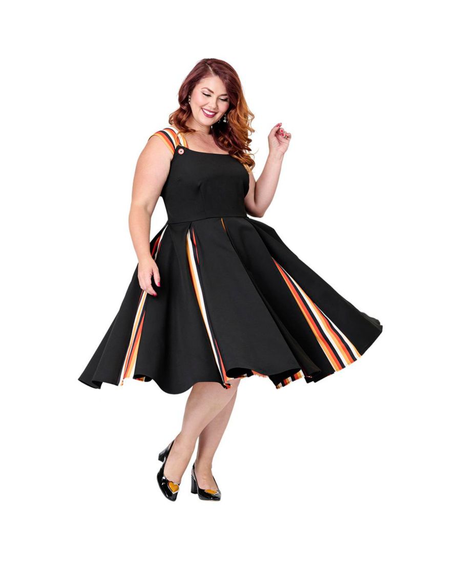 Платье-трапеция большого размера с квадратным вырезом, без рукавов, с эффектом годе Unique Vintage, Black
Платье-трапеция большого размера с квадратным вырезом, без рукавов, с эффектом годе Unique Vintage, Black