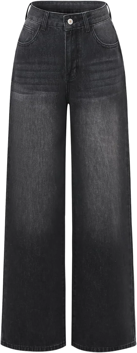 Женские брюки деним широкие с высокой талией
Женские брюки деним широкие с высокой талией