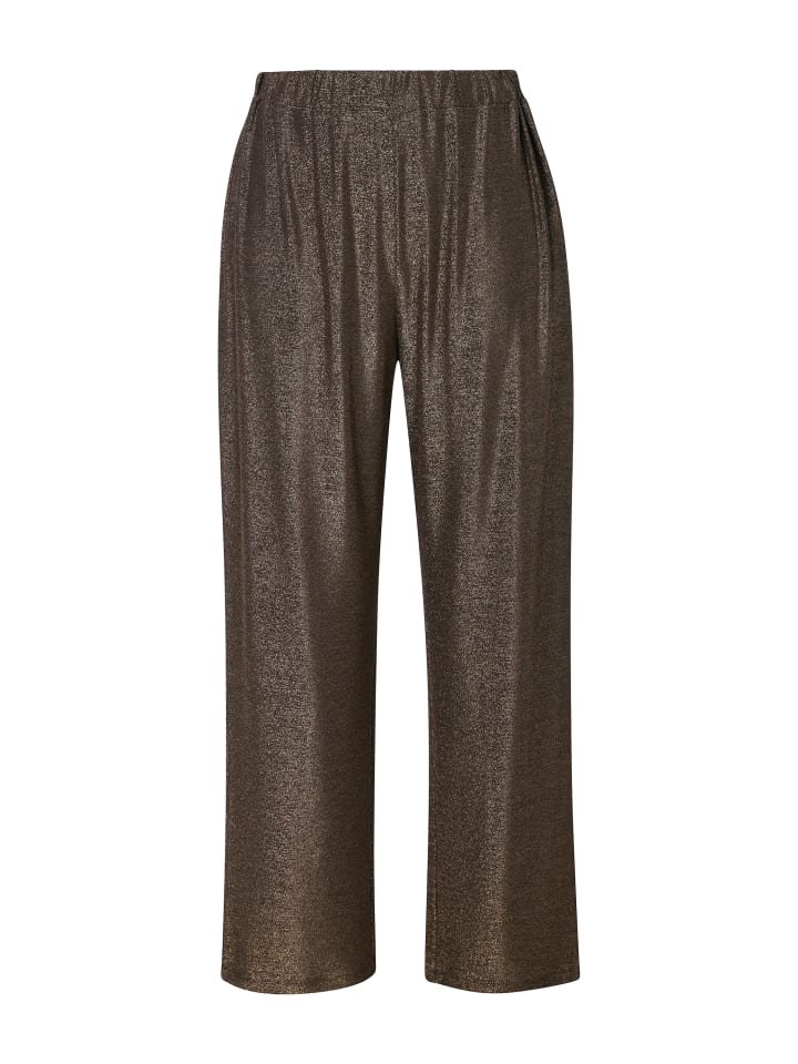 Тканевые брюки Ulla Popken, золотой 
Тканевые брюки Ulla Popken, золотой