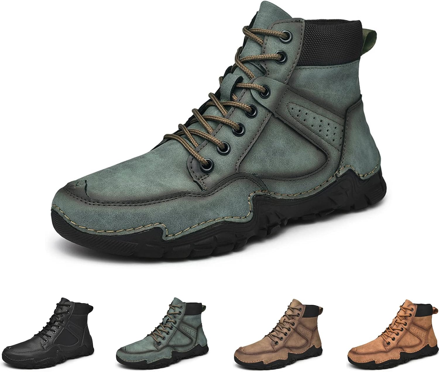 Мужские высокие походные кроссовки PURCHAWEE с нескользящей подошвой, дышащие, легкие, мягкие кроссовки для треккинга и охоты, ботинки-чукка, зеленый
Мужские высокие походные кроссовки PURCHAWEE с нескользящей подошвой, дышащие, легкие, мягкие кроссовки для треккинга и охоты, ботинки-чукка, зеленый