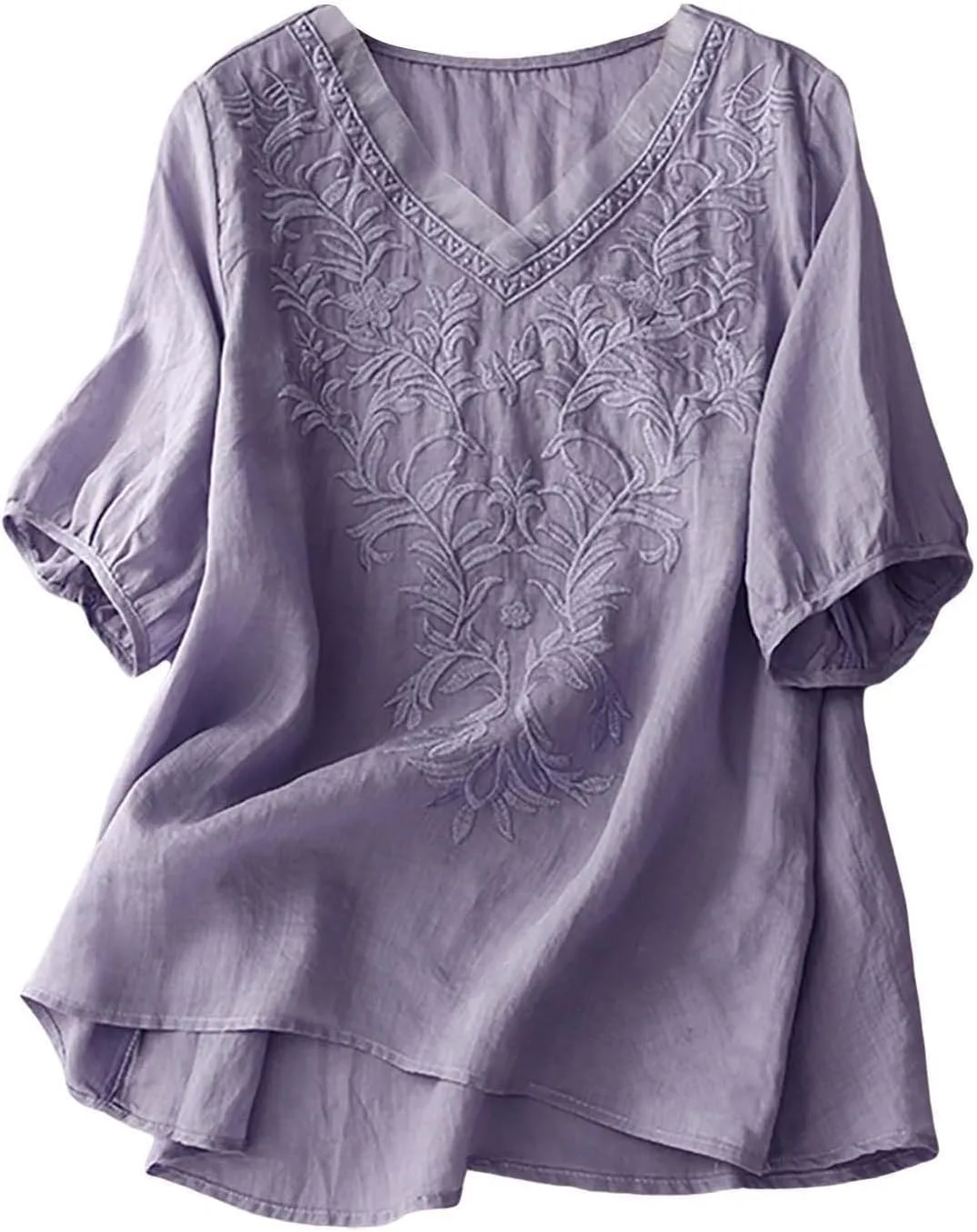 Льняная рубашка для женщин с коротким рукавом и V-образным вырезом WJDNHKYD
Льняная рубашка для женщин с коротким рукавом и V-образным вырезом WJDNHKYD