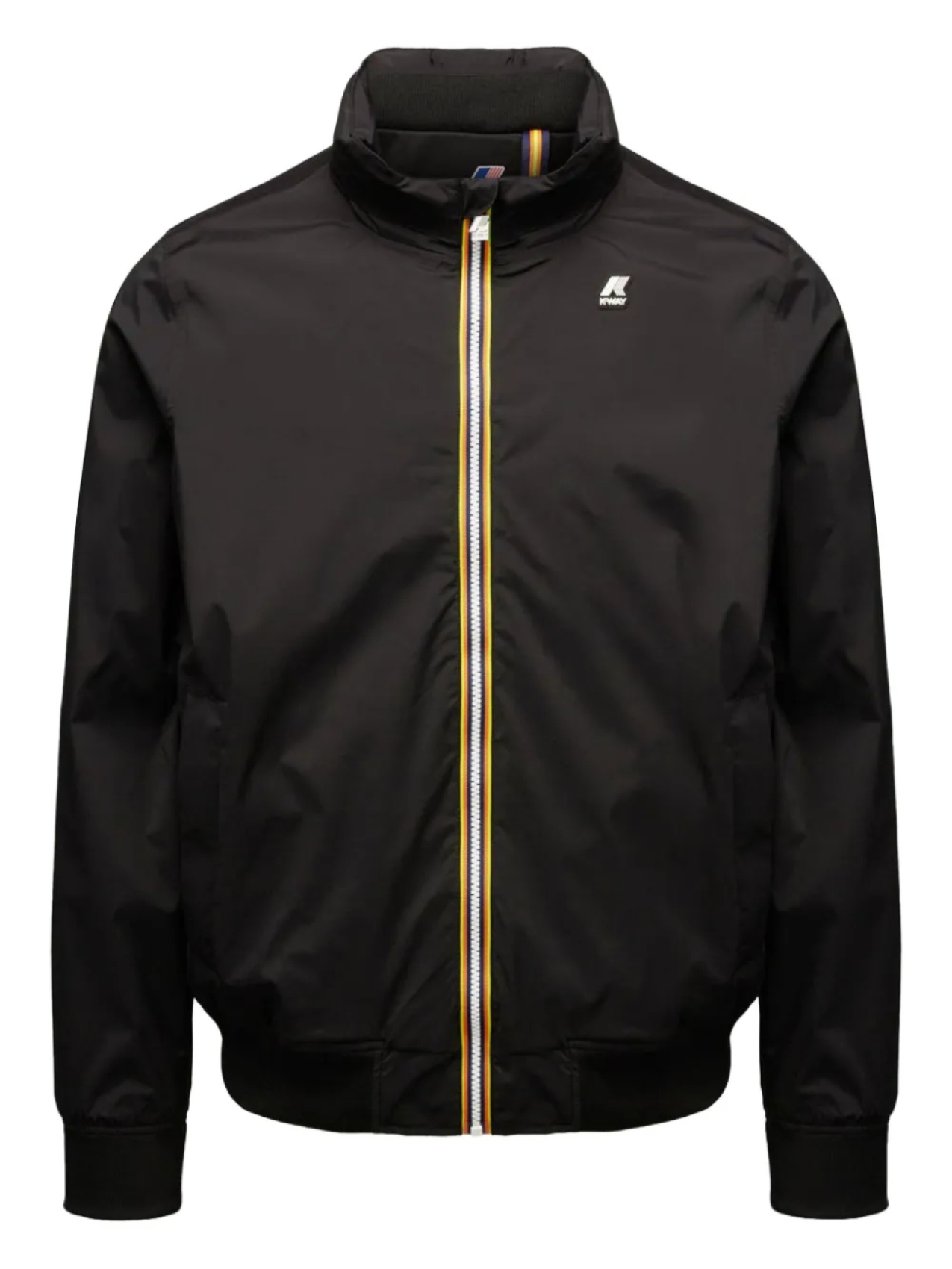 Куртка с высоким воротом и застежкой-молнией K-Way, черный
Куртка с высоким воротом и застежкой-молнией K-Way, черный