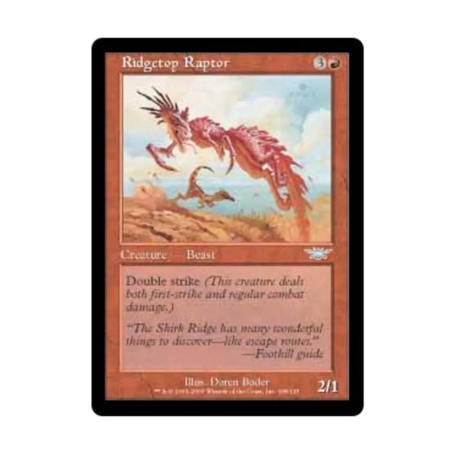 CCG Риджтоп Рэптор (U), MTG - Legions
CCG Риджтоп Рэптор (U), MTG - Legions