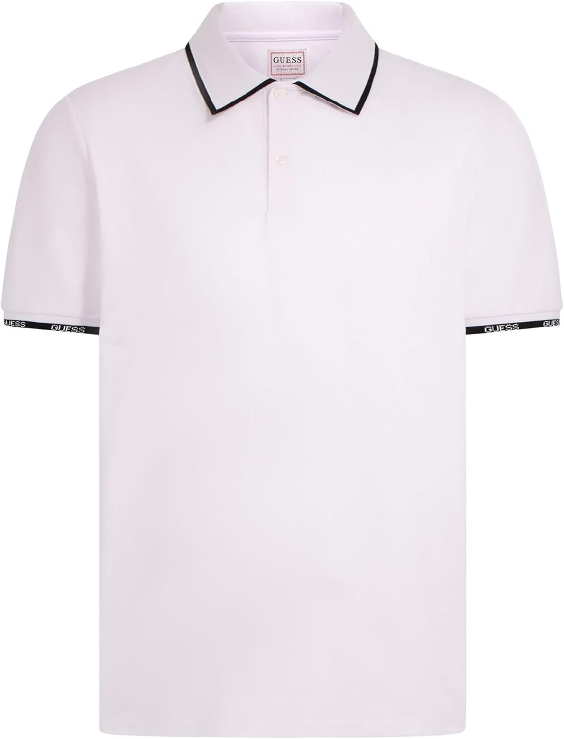 Мужское поло GUESS Eco с коротким рукавом Paul Pique Tipping, Pure White, Белый, Мужское поло GUESS Eco с коротким рукавом Paul Pique Tipping, Pure White
Мужское поло GUESS Eco с коротким рукавом Paul Pique Tipping, Pure White, Белый, Мужское поло GUESS Eco с коротким рукавом Paul Pique Tipping, Pure White