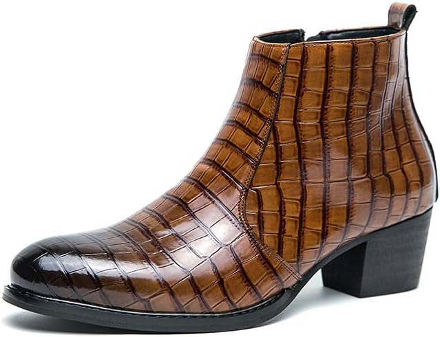 Мужские кожаные ботинки Santimon Chelsea Chukka с боковой молнией, дизайнерские ботинки на среднем каблуке, коричневый
Мужские кожаные ботинки Santimon Chelsea Chukka с боковой молнией, дизайнерские ботинки на среднем каблуке, коричневый