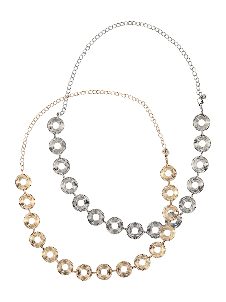 Ремень ABOUT YOU, золотой/серебряный
Ремень ABOUT YOU, золотой/серебряный