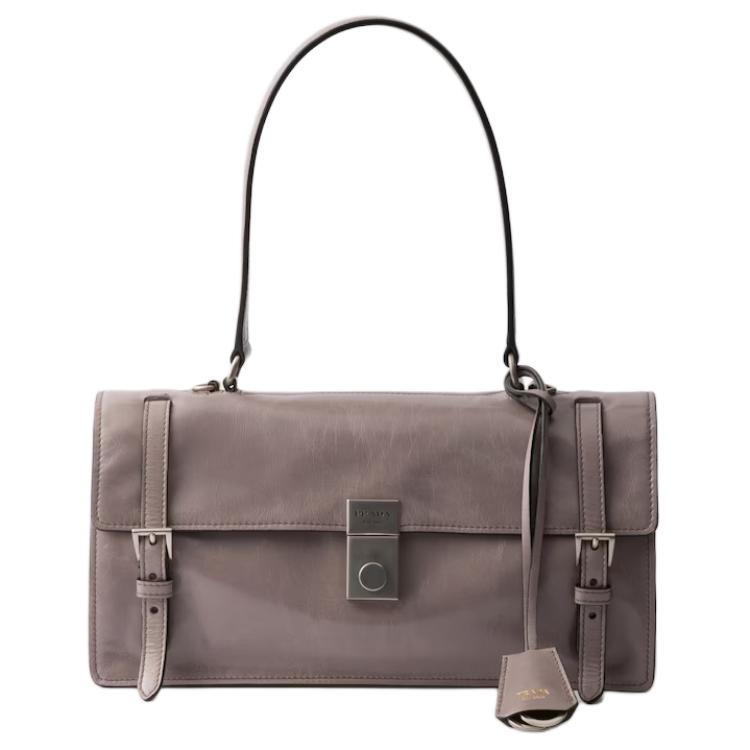 PRADA Кожаная портативная сумка через плечо среднего размера женская серая
PRADA Кожаная портативная сумка через плечо среднего размера женская серая