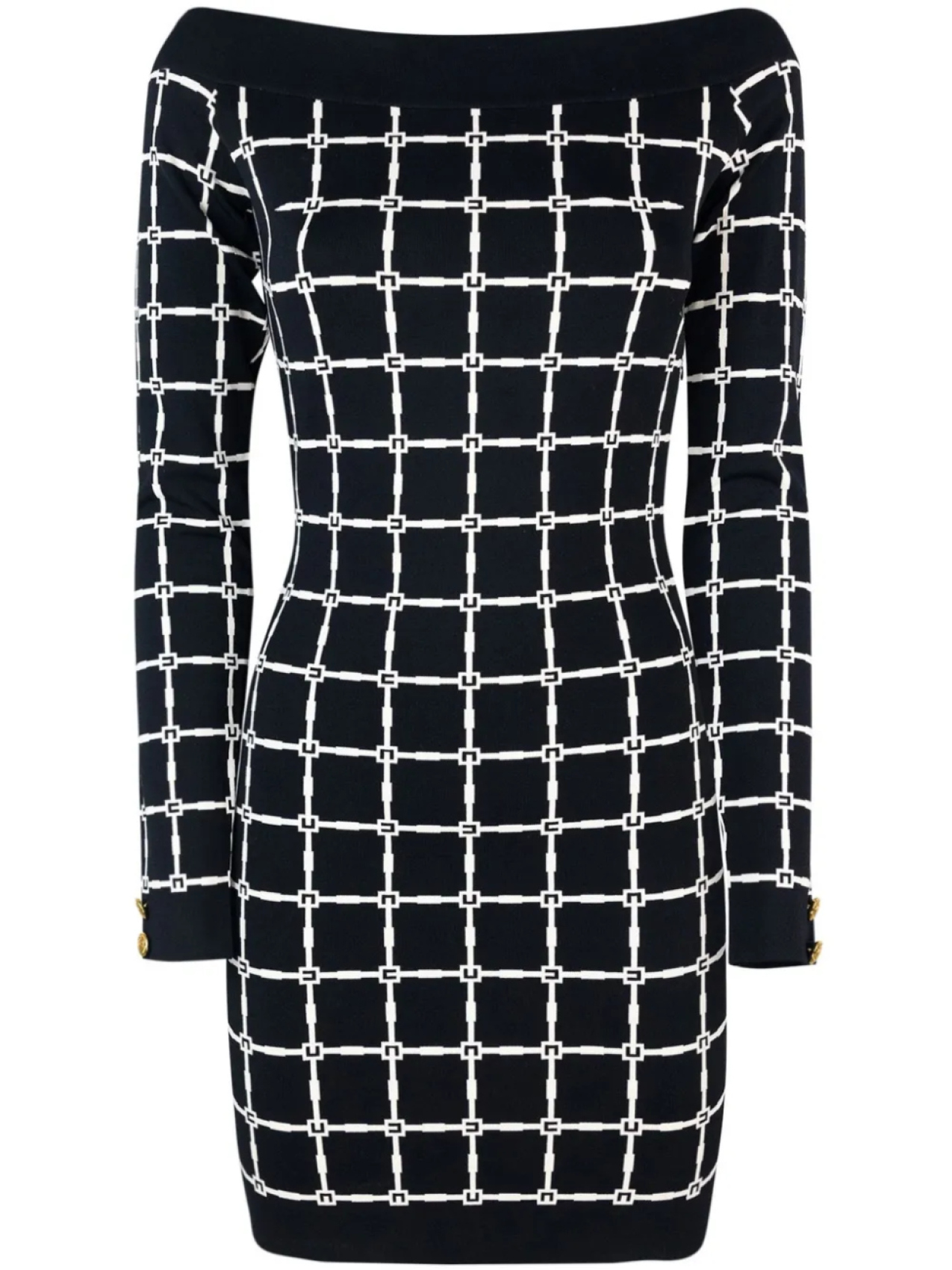 Жаккардовое платье Elisabetta Franchi с логотипом, черный
Жаккардовое платье Elisabetta Franchi с логотипом, черный