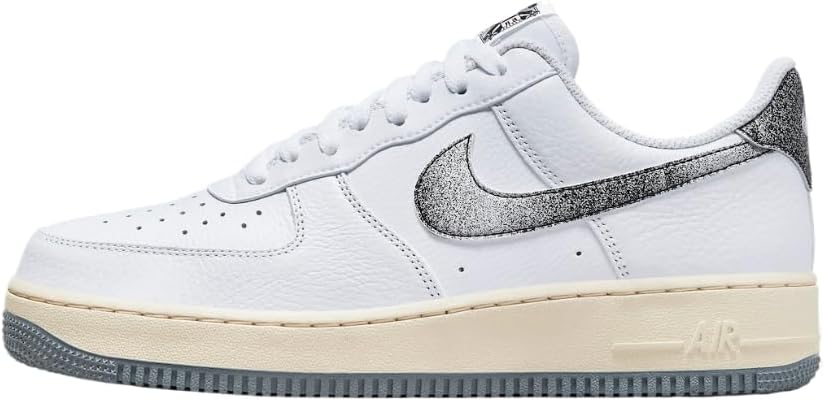 Nike Mens Air Force 1, White Smoky Grey White Beach
Nike Mens Air Force 1, White Smoky Grey White Beach