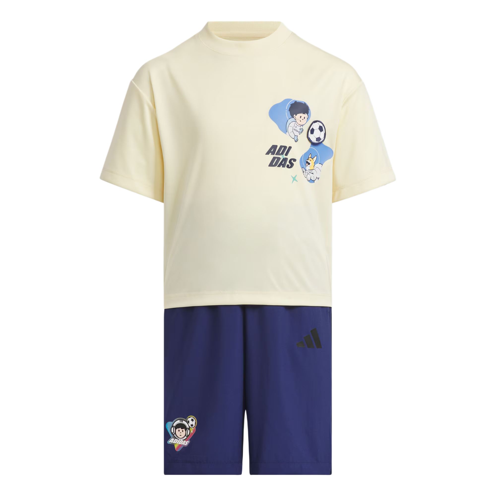 Adidas Повседневный спортивный комплект warm vanilla/dark blue для детей 3-7 лет
Adidas Повседневный спортивный комплект warm vanilla/dark blue для детей 3-7 лет