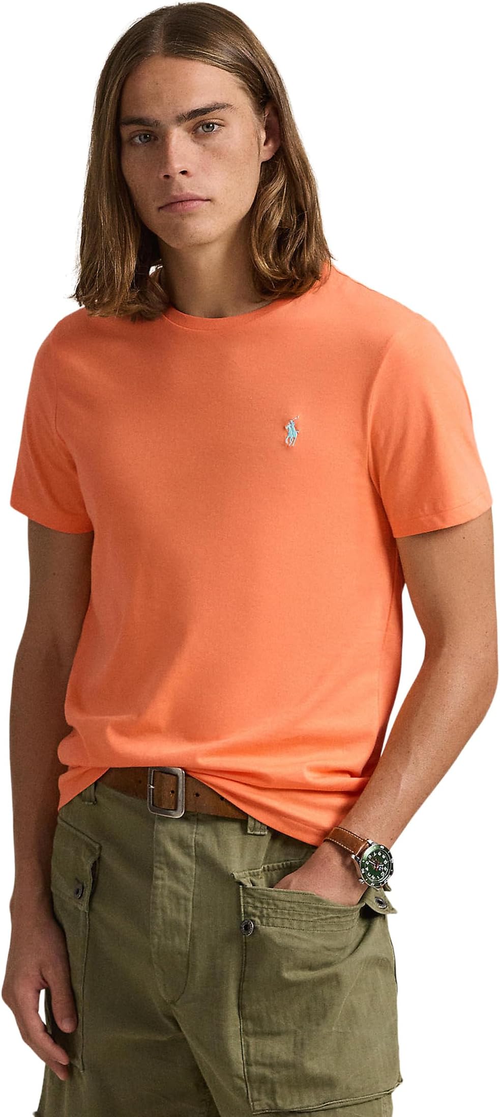 Футболка Polo Ralph Lauren Classic Fit Jersey Crewneck T-Shirt, цвет Classic Peach
Футболка Polo Ralph Lauren Classic Fit Jersey Crewneck T-Shirt, цвет Classic Peach
