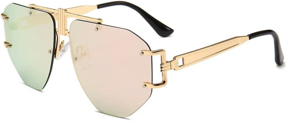 Большие солнцезащитные очки без оправы для женщин, винтажные солнцезащитные очки для мужчин, очки неправильной формы, защита от ультрафиолета UV400 generic, 5
Большие солнцезащитные очки без оправы для женщин, винтажные солнцезащитные очки для мужчин, очки неправильной формы, защита от ультрафиолета UV400 generic, 5