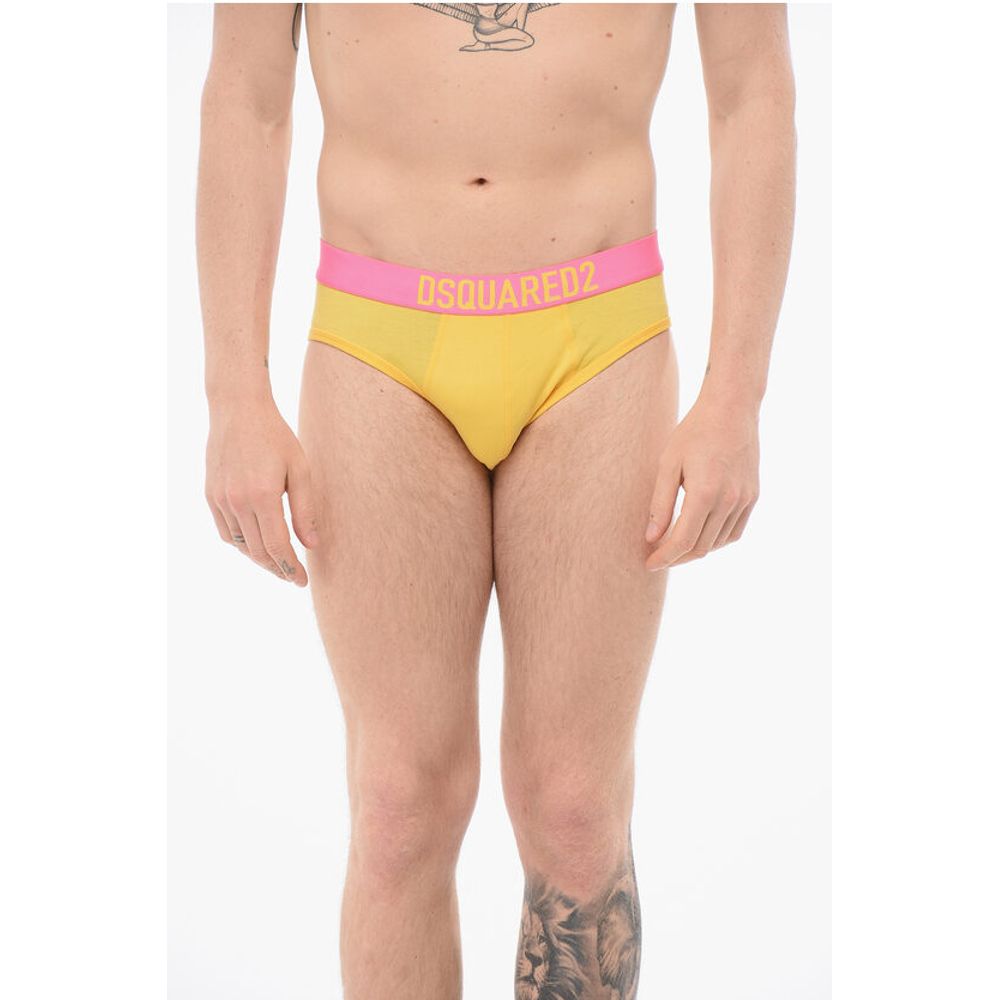 Хлопковые трусы с логотипом на поясе Dsquared2, желтый
Хлопковые трусы с логотипом на поясе Dsquared2, желтый
