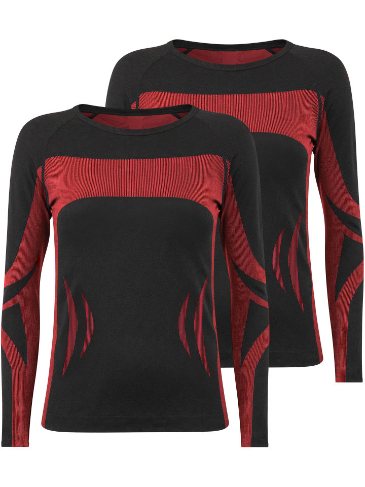 Normani 2 терморубашки с длинными рукавами, горнолыжное нижнее белье, унисекс, черно-красные
Normani 2 терморубашки с длинными рукавами, горнолыжное нижнее белье, унисекс, черно-красные