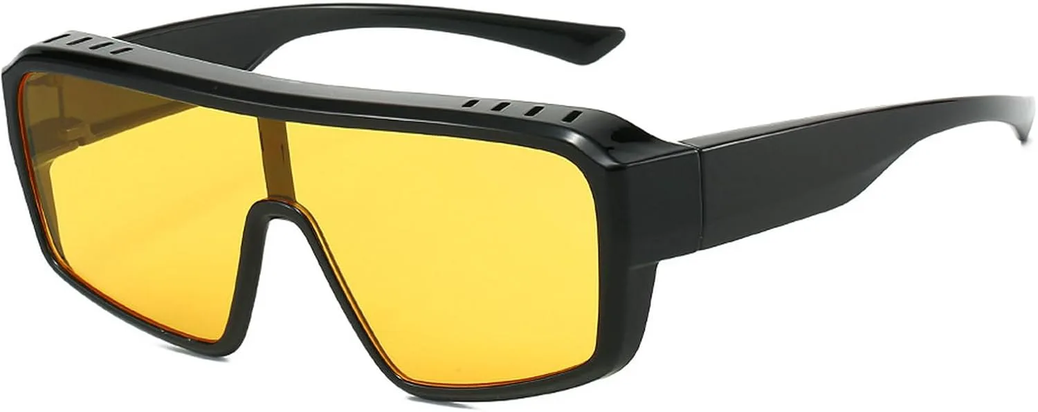 Мужские очки ночного видения для водителей, женские квадратные солнцезащитные очки, модный аксессуар, защитные солнцезащитные очки для вождения mincl, Yellow
Мужские очки ночного видения для водителей, женские квадратные солнцезащитные очки, модный аксессуар, защитные солнцезащитные очки для вождения mincl, Yellow