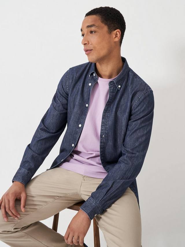 Хлопковая рубашка из денима Regular Fit Crew Clothing, Airforce Blue
Хлопковая рубашка из денима Regular Fit Crew Clothing, Airforce Blue