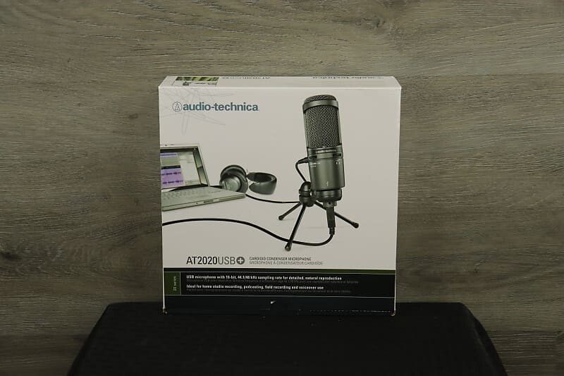 Конденсаторный микрофон Audio-Technica AT2020 USB+
Конденсаторный микрофон Audio-Technica AT2020 USB+