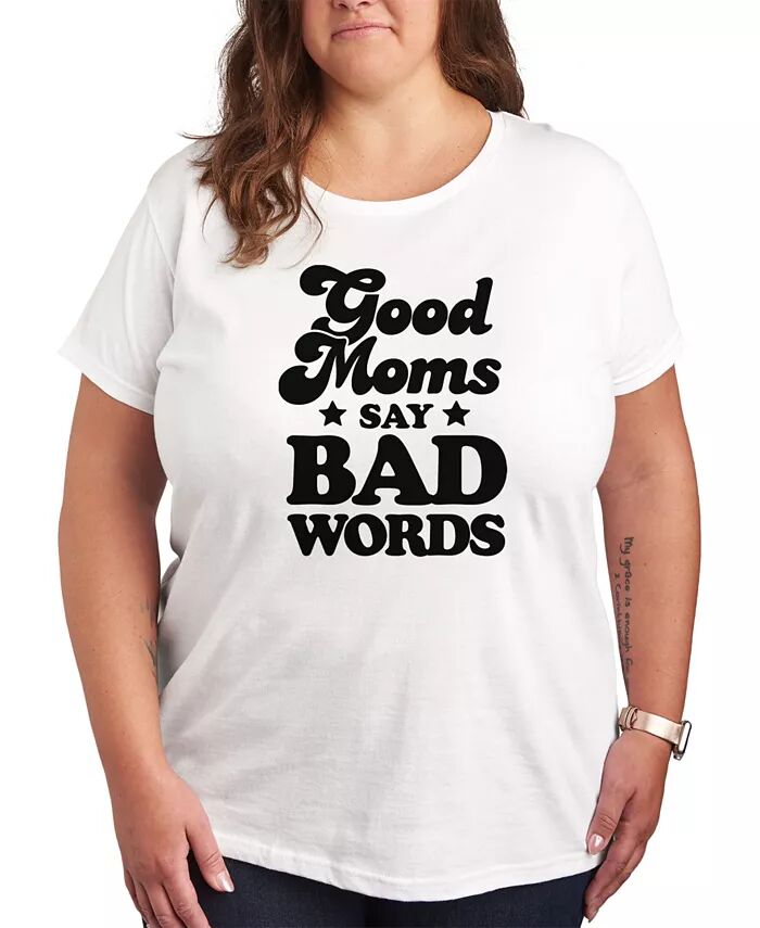 Трендовая футболка размера плюс с надписью Good Moms Say Bad Words Hybrid Apparel, белый
Трендовая футболка размера плюс с надписью Good Moms Say Bad Words Hybrid Apparel, белый