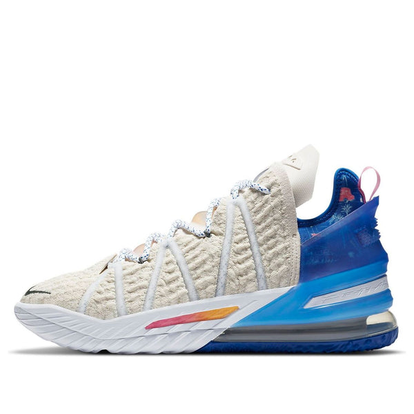 Кроссовки lebron 18 'los angeles by day' Nike, белый 
Кроссовки lebron 18 'los angeles by day' Nike, белый