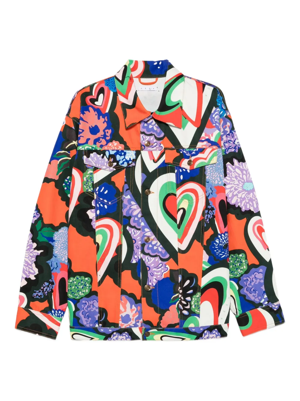 Джинсовая куртка с графичным принтом AREA, оранжевый
Джинсовая куртка с графичным принтом AREA, оранжевый