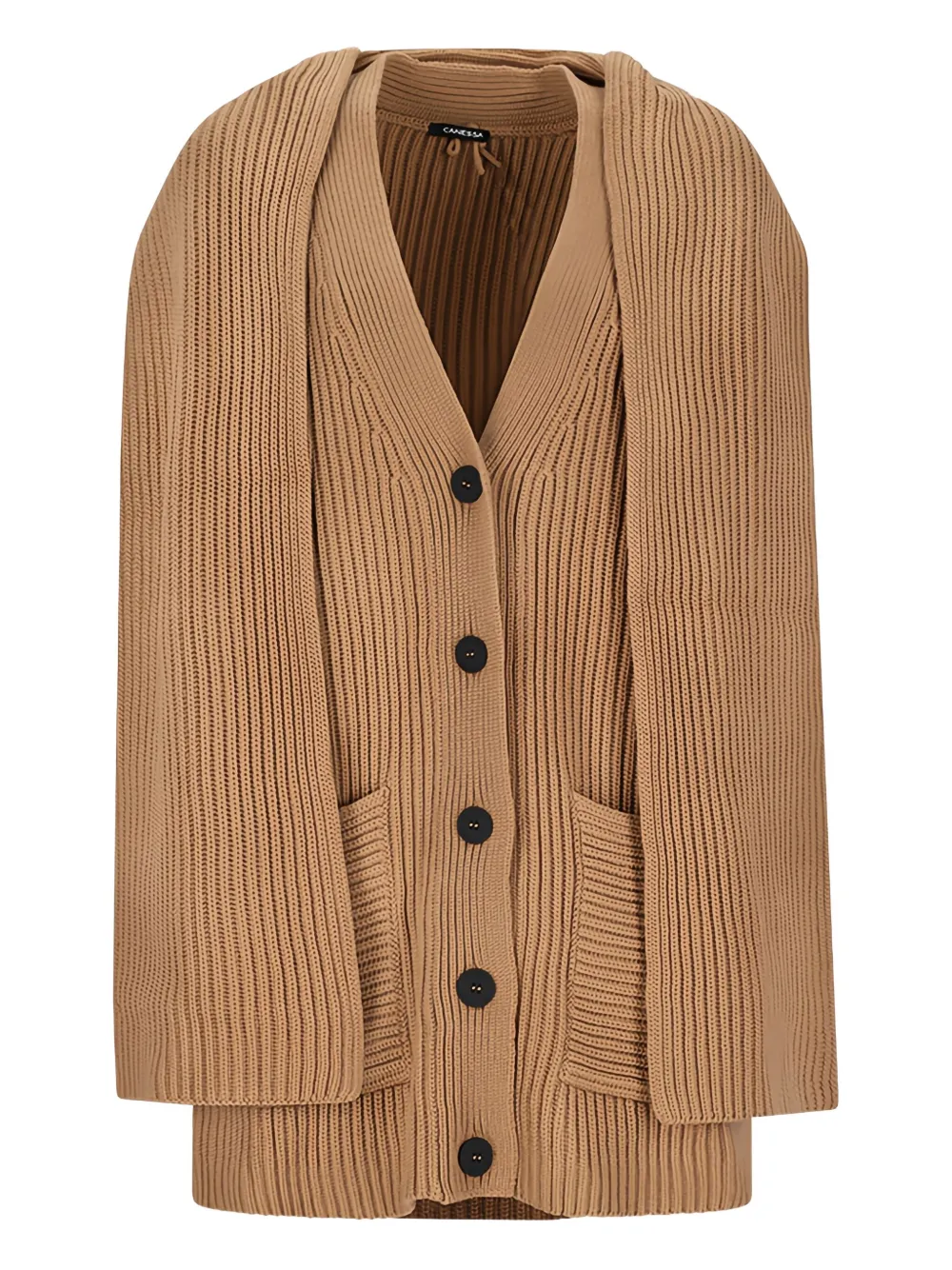 Кардиган в рубчик Canessa, коричневый
Кардиган в рубчик Canessa, коричневый