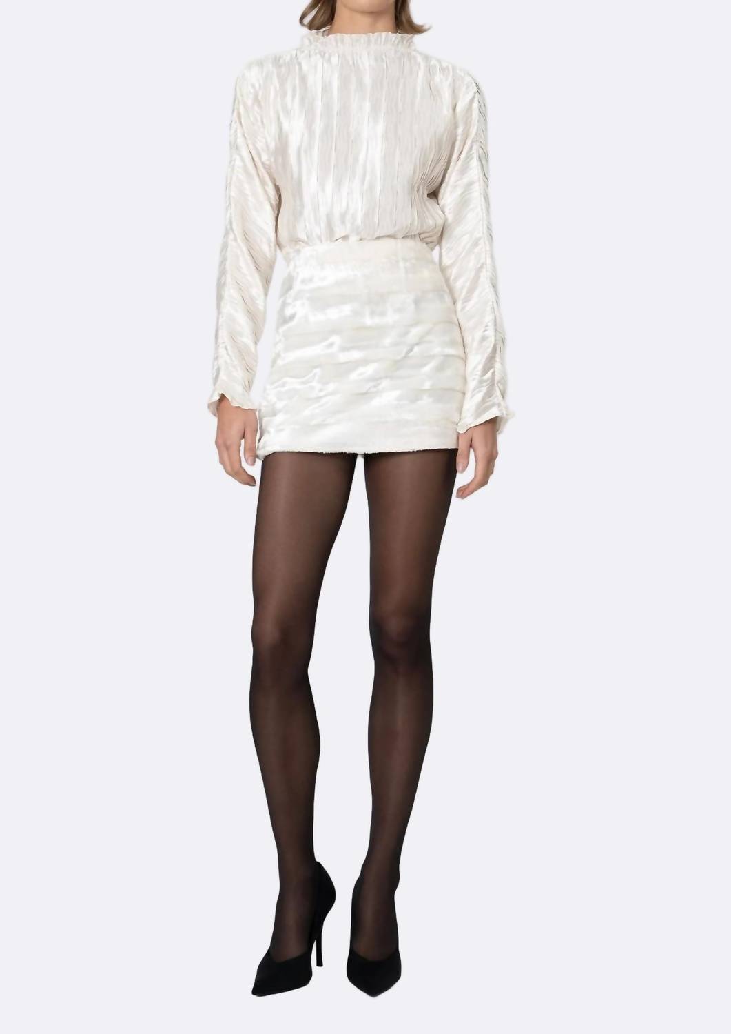 NONCHALANTLABEL Мини-юбка с высокой талией Nicolette белого цвета
NONCHALANTLABEL Мини-юбка с высокой талией Nicolette белого цвета