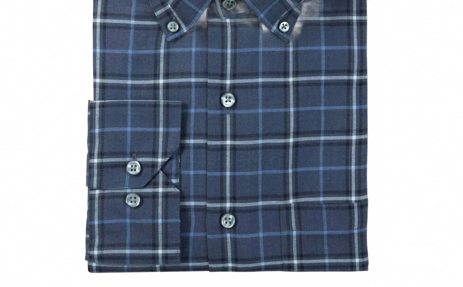 Мужская легкая клетчатая рубашка из твила темно-синего цвета Scott Barber, темно-синий
Мужская легкая клетчатая рубашка из твила темно-синего цвета Scott Barber, темно-синий