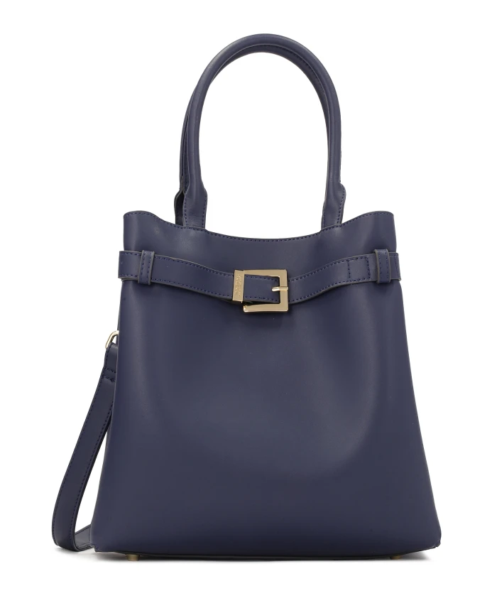 Темно-Синяя сумочка с ручками и лямками. Kazar, синий
Темно-Синяя сумочка с ручками и лямками. Kazar, синий