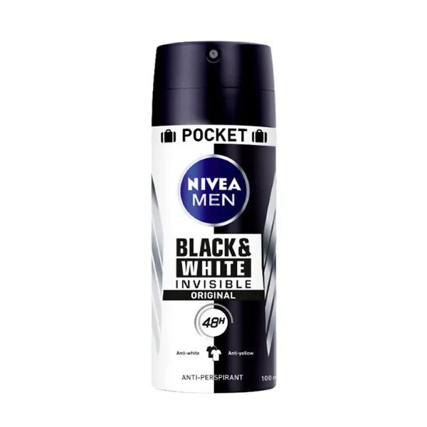 Карманный дезодорант-антиперспирант Men Black & White Invisible Pocket Nivea, 100 ml
Карманный дезодорант-антиперспирант Men Black & White Invisible Pocket Nivea, 100 ml