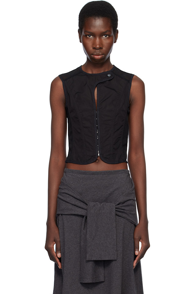 Поплиновый корсет-жилет Our Legacy, черный
Поплиновый корсет-жилет Our Legacy, черный