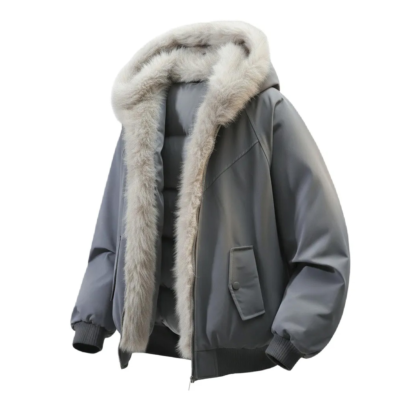 Пуховик Unisex Fleece lined ZIAREL, темно-серый
Пуховик Unisex Fleece lined ZIAREL, темно-серый