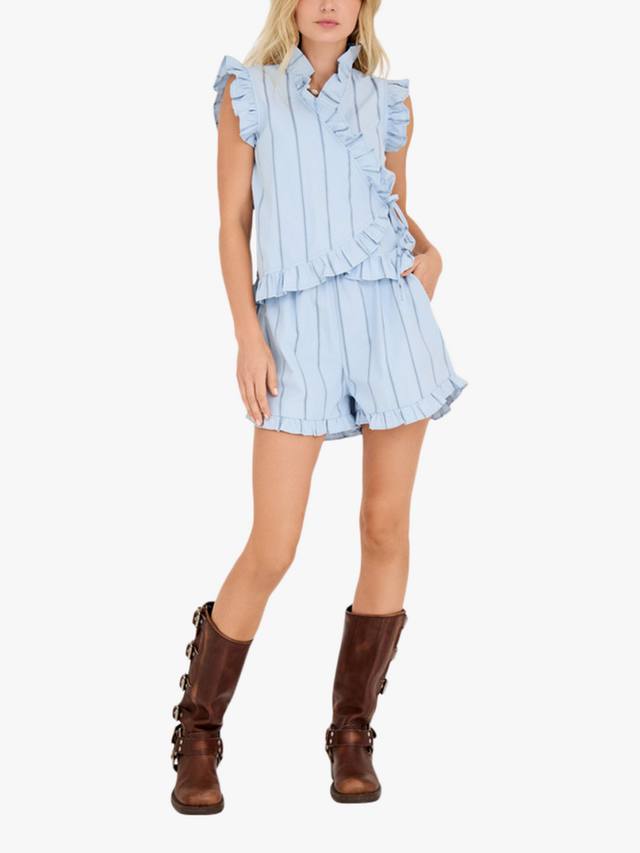 Шорты Lizza с рюшами в полоску A-VIEW, Light Blue
Шорты Lizza с рюшами в полоску A-VIEW, Light Blue