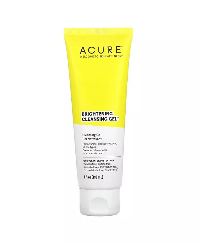 Осветляющий очищающий гель – 4 жидких унции (118 мл) Acure
Осветляющий очищающий гель – 4 жидких унции (118 мл) Acure