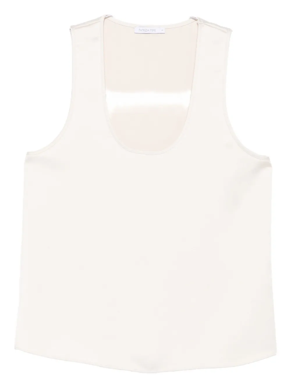 Топ без рукавов с круглым вырезом Patrizia Pepe, нейтральный
Топ без рукавов с круглым вырезом Patrizia Pepe, нейтральный