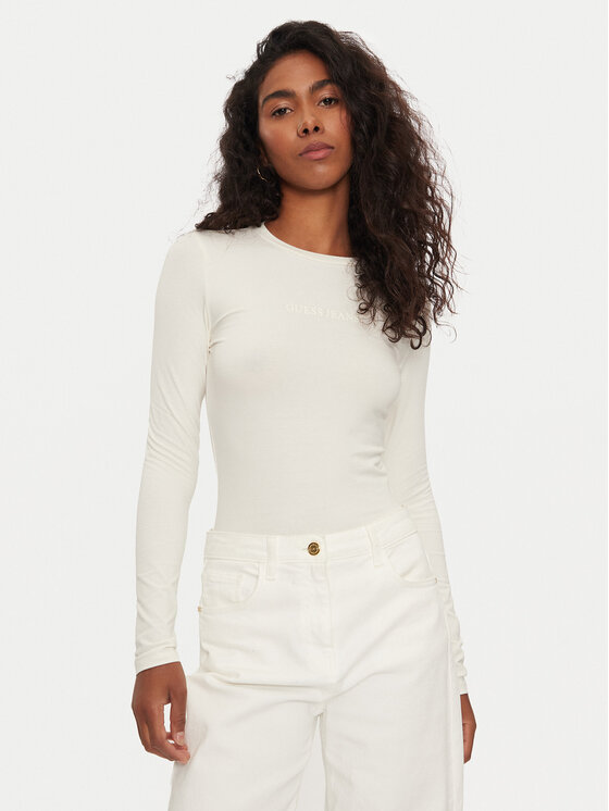 Боди облегающее Guess Jeans, экрю
Боди облегающее Guess Jeans, экрю