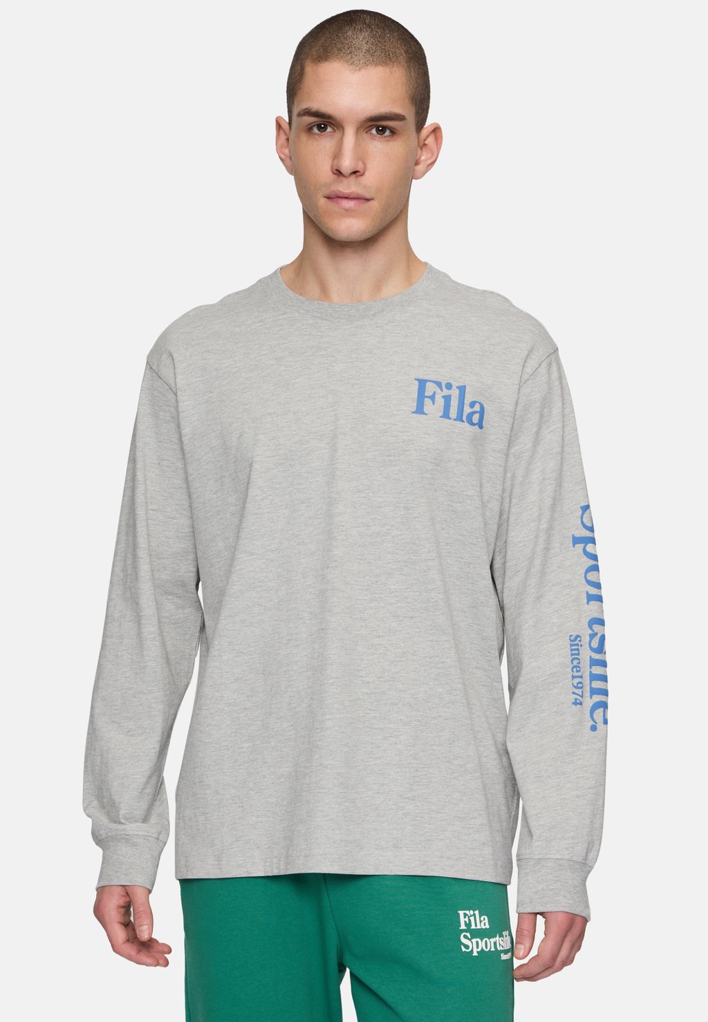 Футболка с длинным рукавом Fila, серый 
Футболка с длинным рукавом Fila, серый