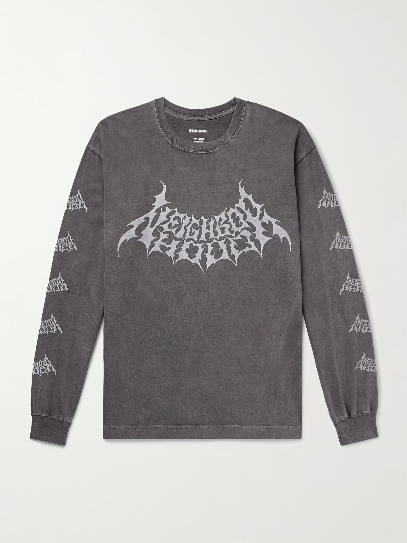 Футболка из хлопкового джерси с логотипом NEIGHBORHOOD, серый
Футболка из хлопкового джерси с логотипом NEIGHBORHOOD, серый